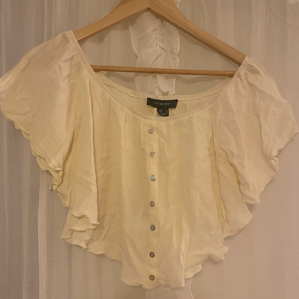 Cream Colored Loose Top Size XS